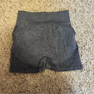Gray High-Waisted athletic Shorts